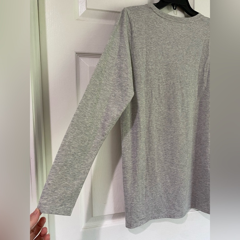 Soft Surroundings Gray Long Sleeve Layering Tunic Top Women's Size Medium - Picture 7 of 10